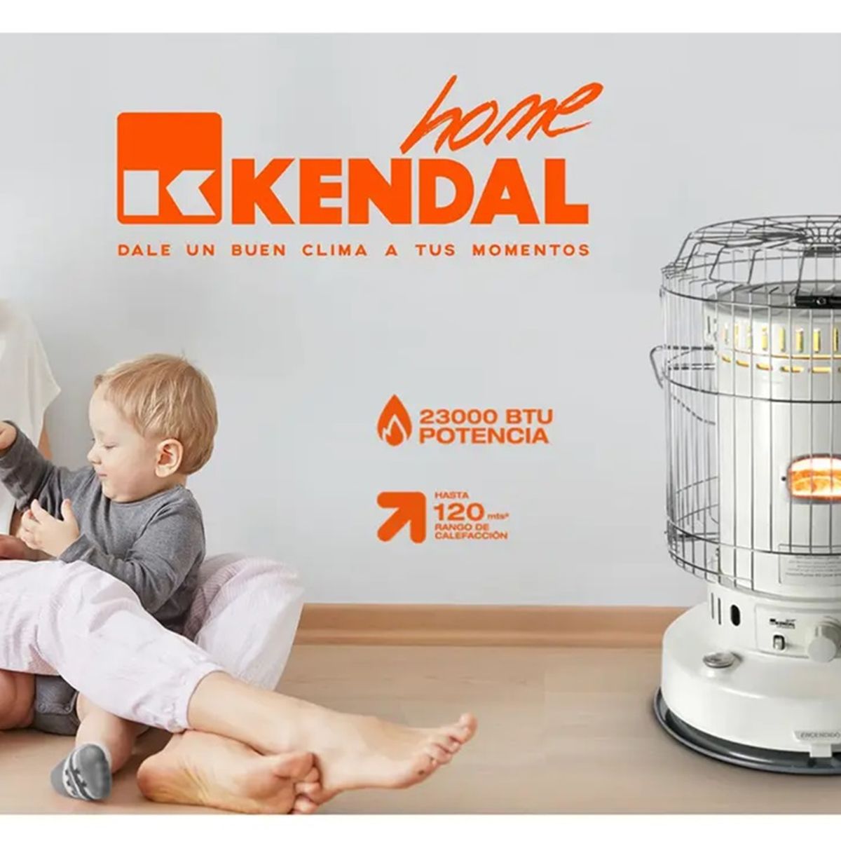 KENDAL - Estufa A Kerosene Kendal Estufa Parafina Mecha Kpm-23