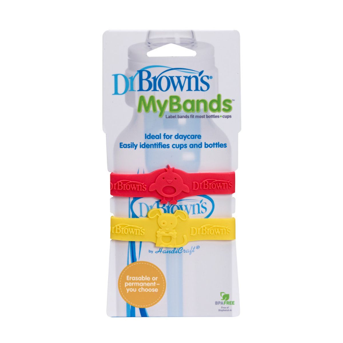 DR BROWNS - Bandas Identificativa Para Mamadera Dr Brown´s Rojo Amarillo
