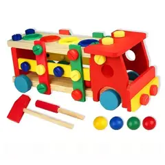 GENERICO - Camion De Madera Juguete Para Niños Desmontable Educativo