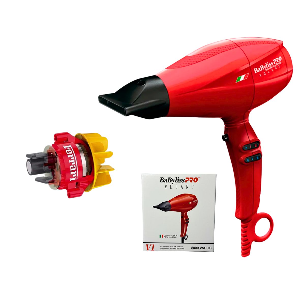 BABYLISS PRO - Secador BabylissPro Volare V1 Motor Ferrari Rojo