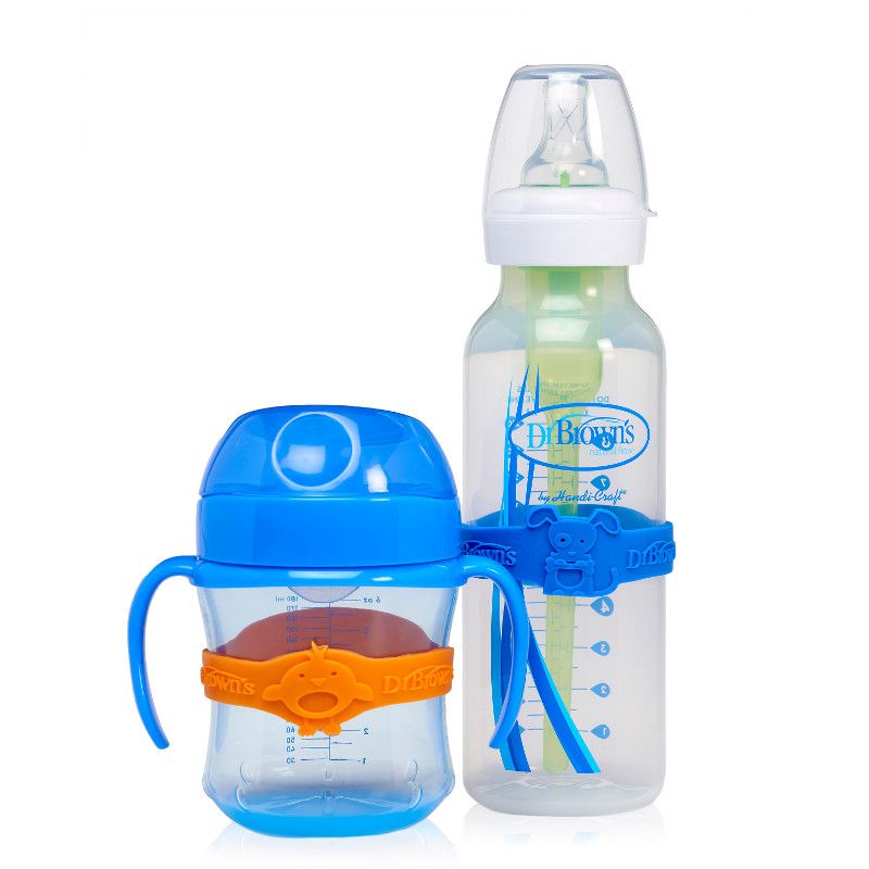 DR BROWN'S - Bandas Identificativas Para Mamadera Dr Brown´s Azul Naranja