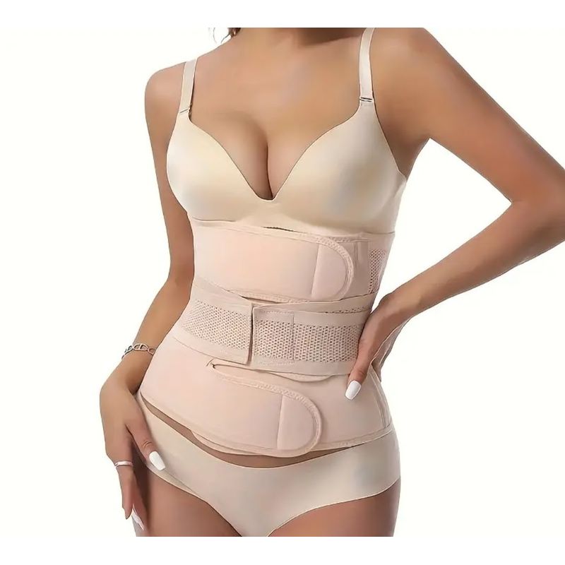 GENERICO - Faja post parto abdominal talla L beige 00150BEL