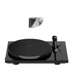 PRO JECT AUDIO - Pack Pro-Ject - E1 - Tornamesa Color Negro Gloss + Capsula Pick it 2M-Silver MM