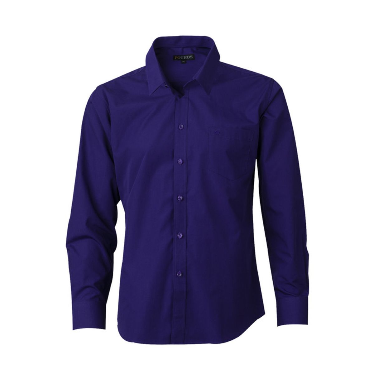 POTROS - Camisa Trevira Lisa Slim Fit POTROS