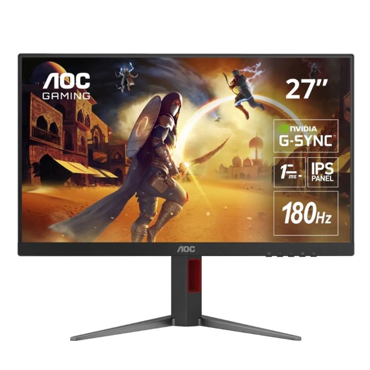 AOC - Monitor 27" (Plano) - AOC 27G4 - Full HD (1920x1080) - 1 ms - 180 Hz