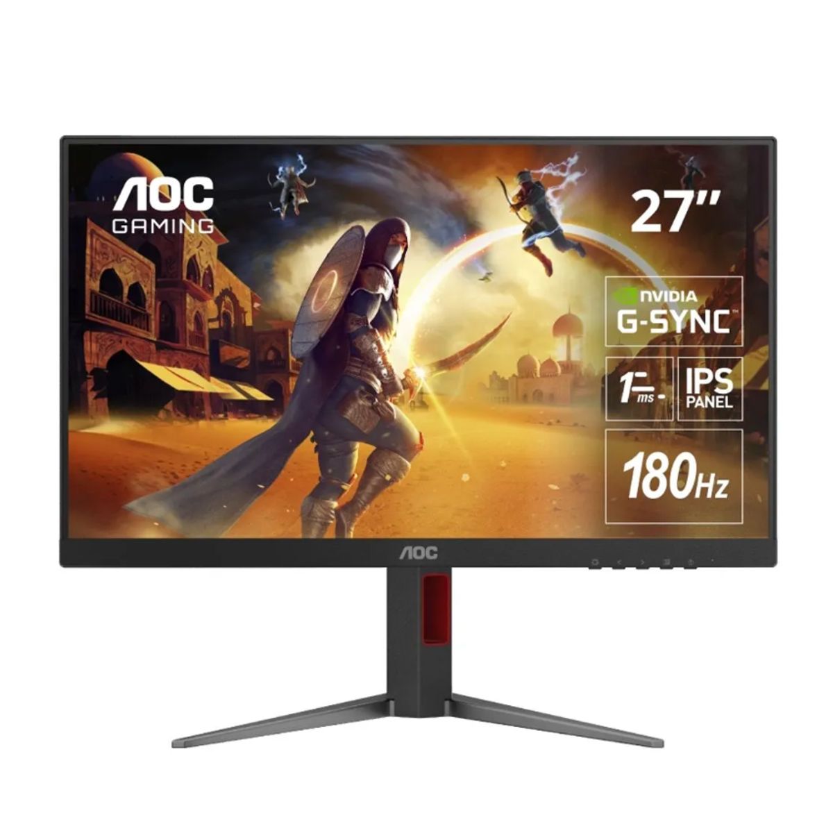 AOC - Monitor 27" (Plano) - AOC 27G4 - Full HD (1920x1080) - 1 ms - 180 Hz