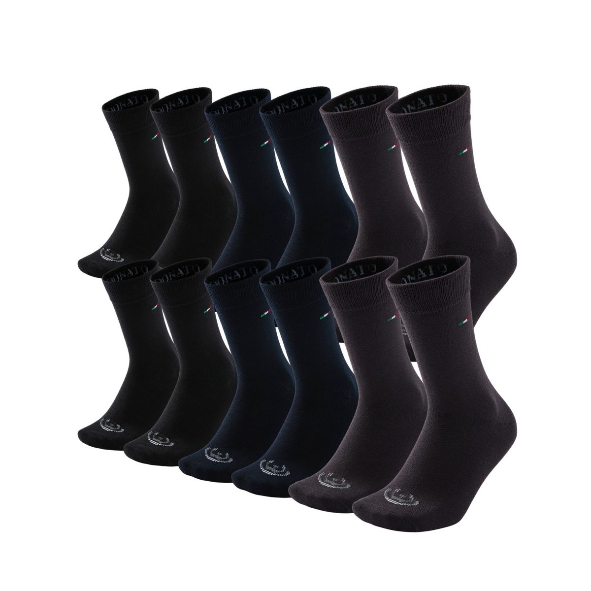 GIOVACCHINO - Pack de 12 Calcetines De Vestir Algodón Hombre