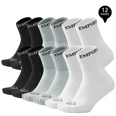 GIOVACCHINO - Pack de 12 Calcetines Cortos Deportivos Algodón Unisex