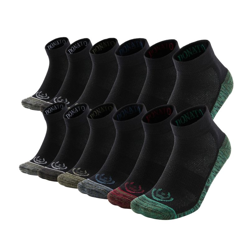 GIOVACCHINO - Pack de 12 Calcetines Tobilleros Deportivos Algodón Cobre Hombre_.