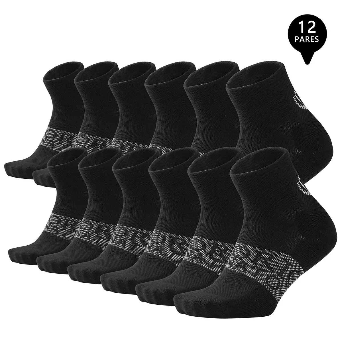 GIOVACCHINO - Pack de 12 Calcetines Cortos Deportivos Unisex Premium_.