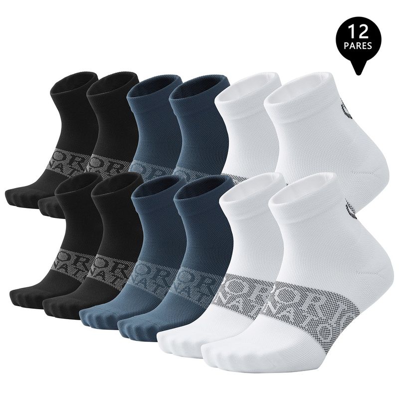 GIOVACCHINO - Pack de 12 Calcetines Cortos Deportivos Unisex Premium