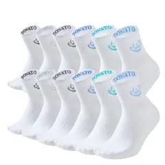 GIOVACCHINO - Pack de 12 Calcetines Cortos Deportivos Algodón Acolchonado Unisex