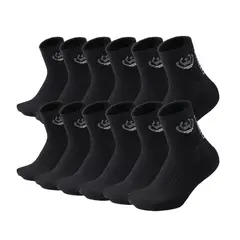 GIOVACCHINO - Pack de 12 Calcetines Cortos Deportivos Algodón Acolchonado Unisex
