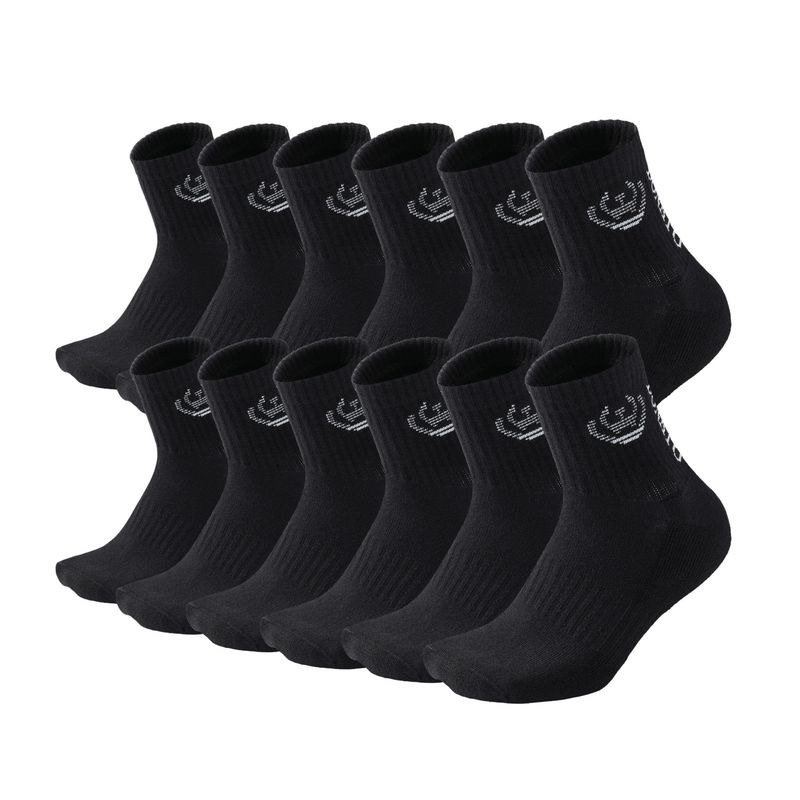 GIOVACCHINO - Pack de 12 Calcetines Largos Deportivos Algodón Acolchonado Unisex