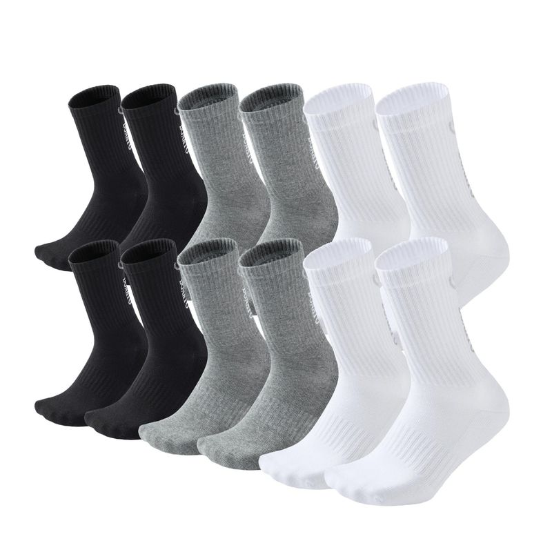 GIOVACCHINO - Pack de 12 Calcetines Largos Deportivos Algodón Acolchonado Unisex