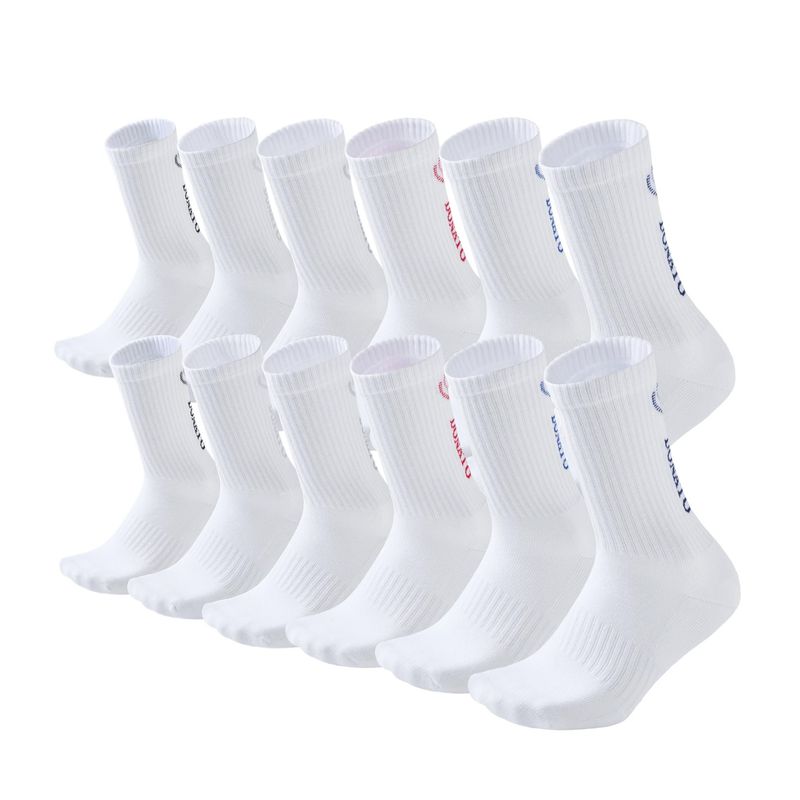 GIOVACCHINO - Pack de 12 Calcetines Largos Deportivos Algodón Acolchonado Unisex