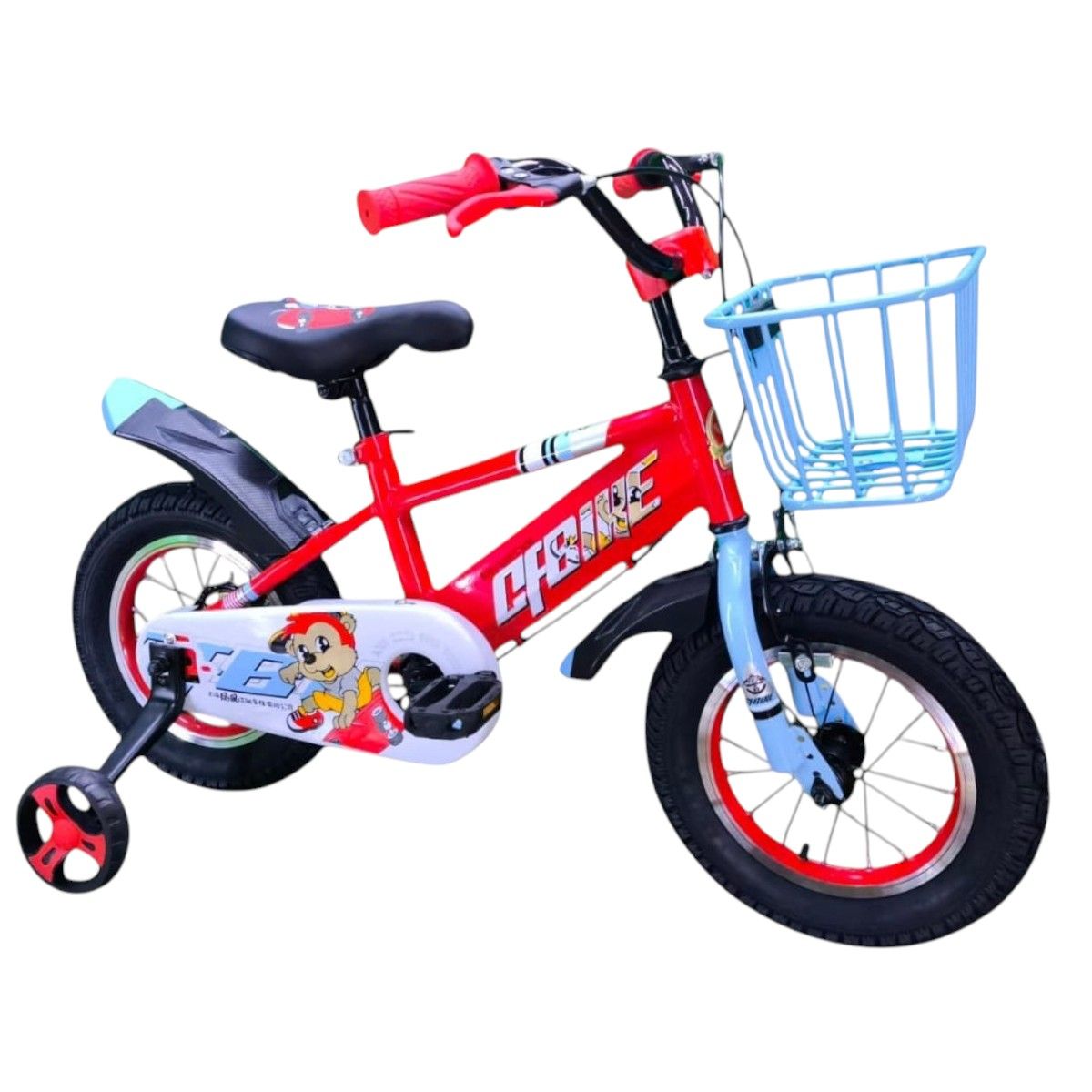 GENERICO - Bicicleta Aro 12 Infantil Cfbike Rojo Celeste