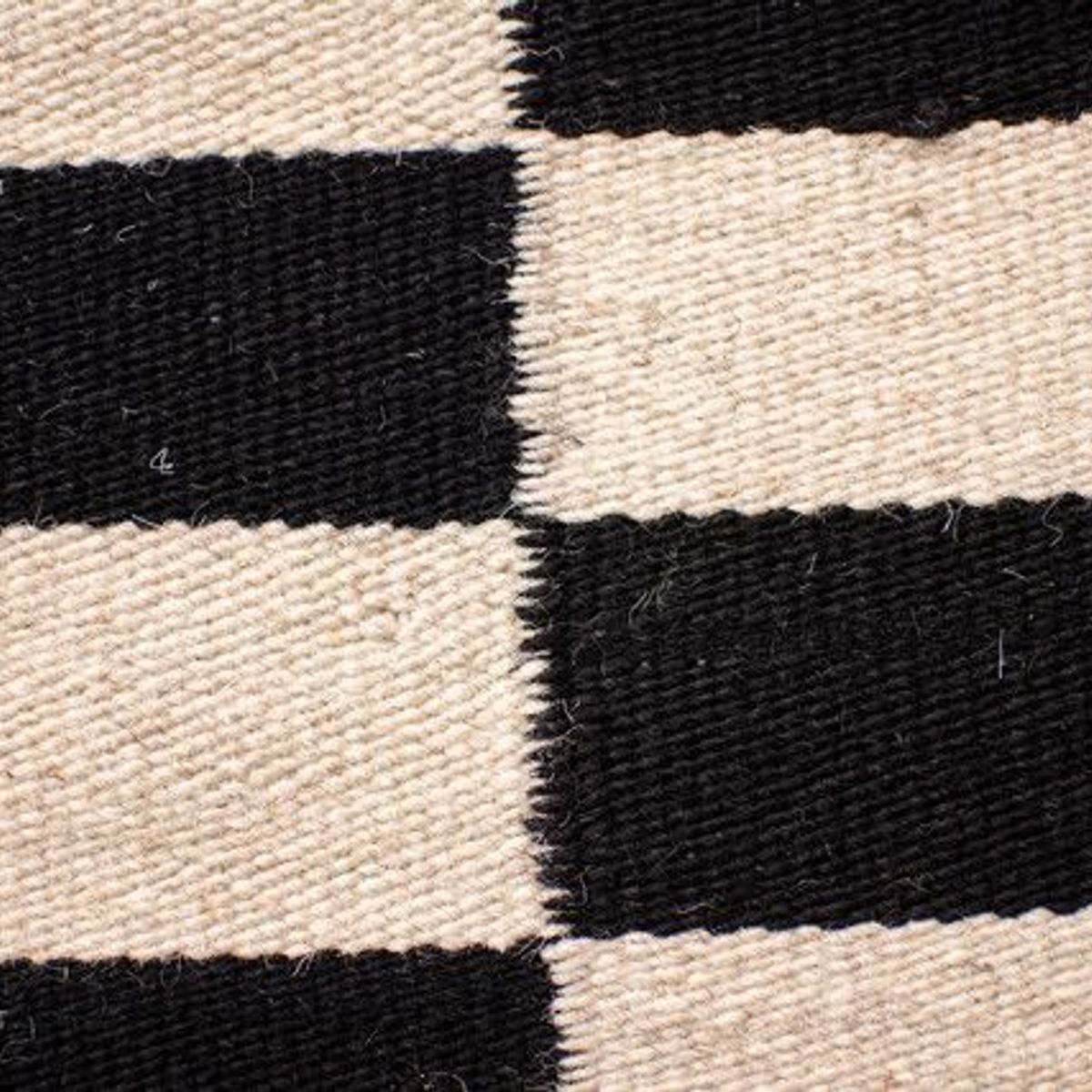 BAZHARS - ALFOMBRA PASILLO BAZHARS LANA 070X240 CM KILIM GALLE OP ART BN