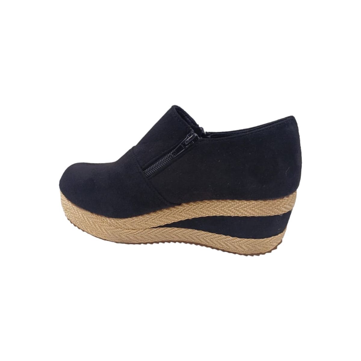 HERIEL - Zapato Panchita Negro Plataforma