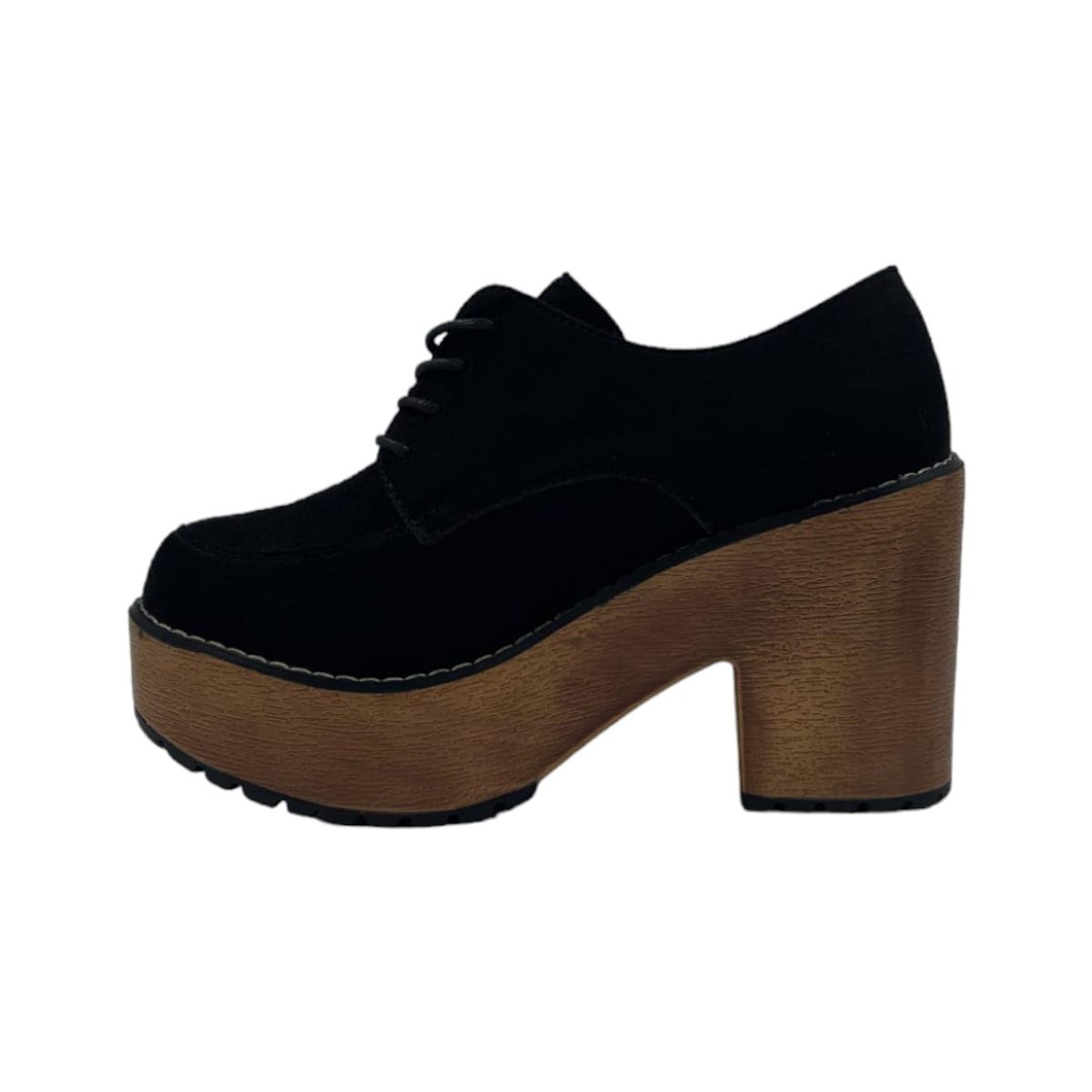 HERIEL - Zapato Negro Plataforma Mujer