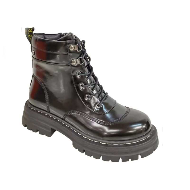 HERIEL - Botín Negro Eco Cuero.