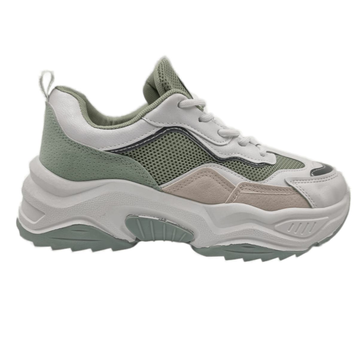 HERIEL - Zapatilla Blanca Multicolor Mujer