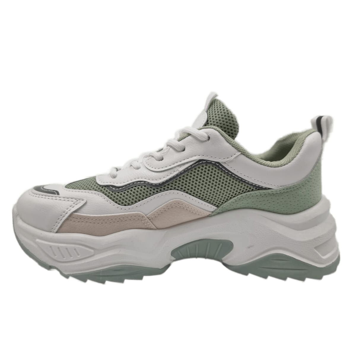 HERIEL - Zapatilla Blanca Multicolor Mujer