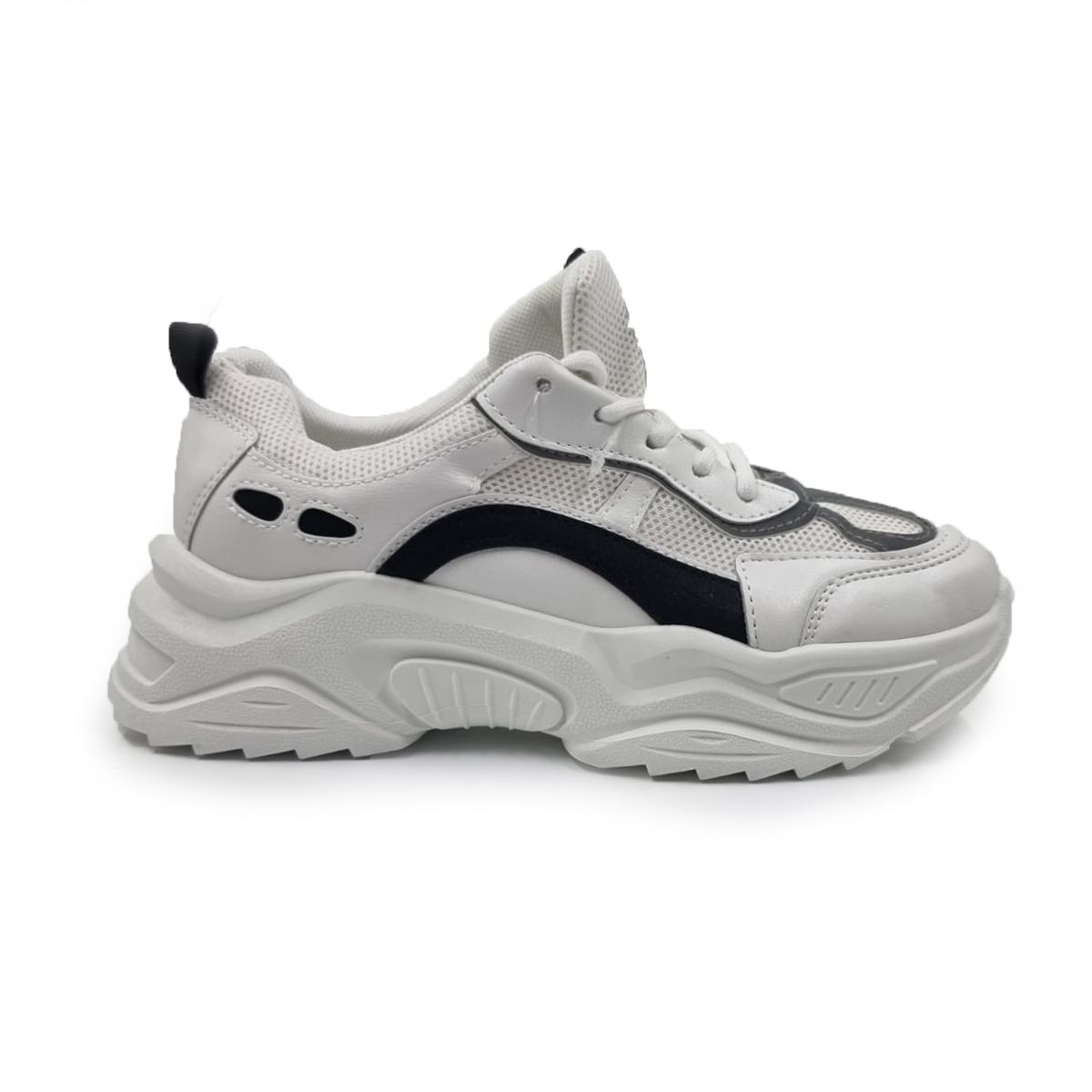 HERIEL - Zapatilla Blanca Multicolor Mujer