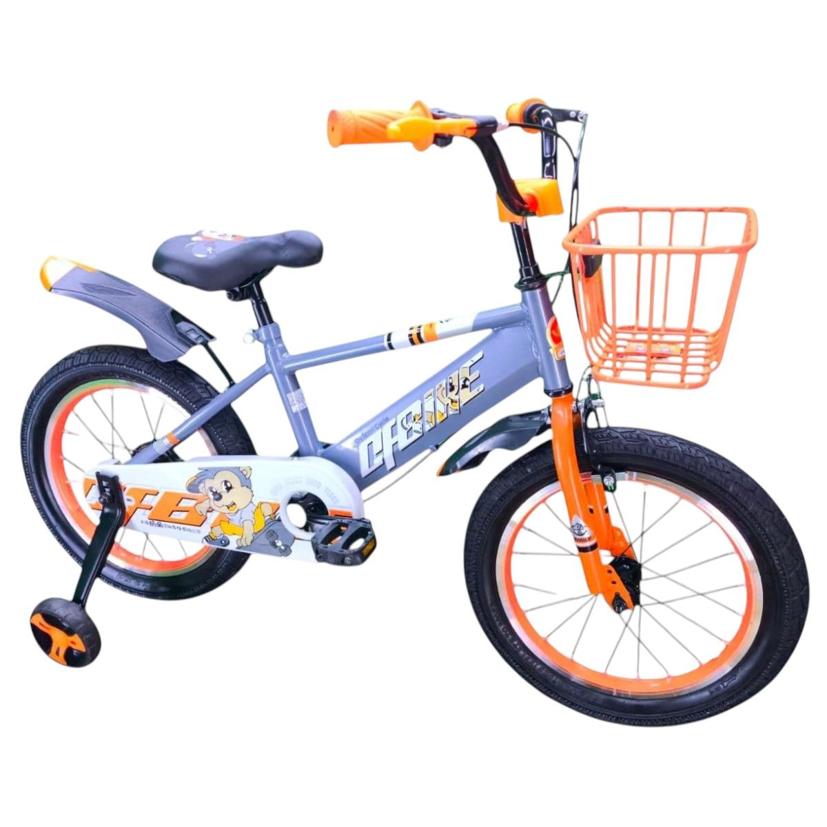 GENERICO - Bicicleta Aro 16 Infantil Cfbike Gris/Naranjo