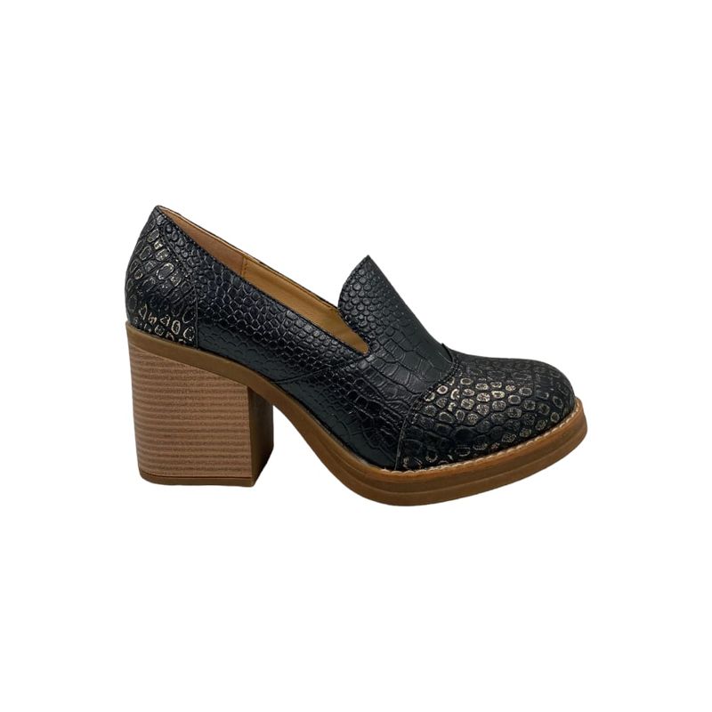 HERIEL - Zapato Negro Taco Mujer