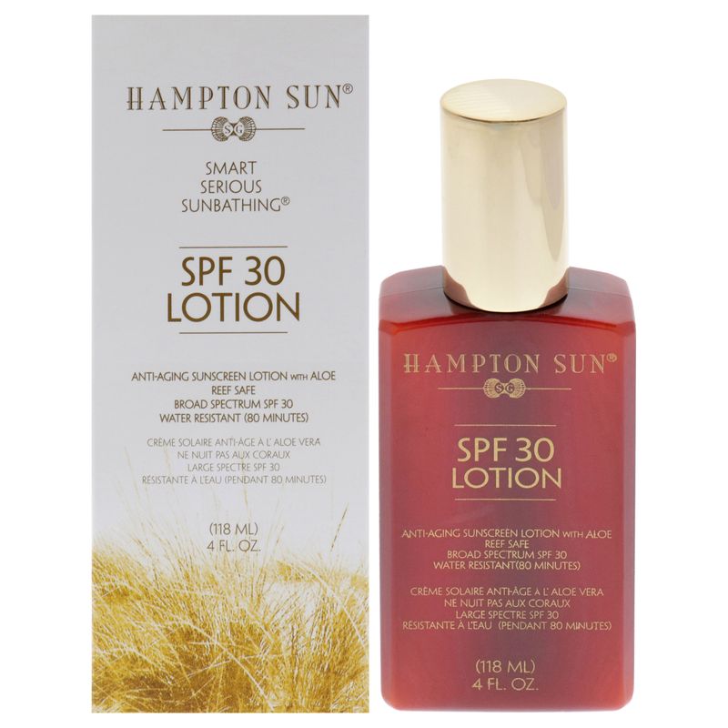 HAMPTON SUN - Loción Antienvejecimiento con SPF 30 120ml Hampton Sun.-