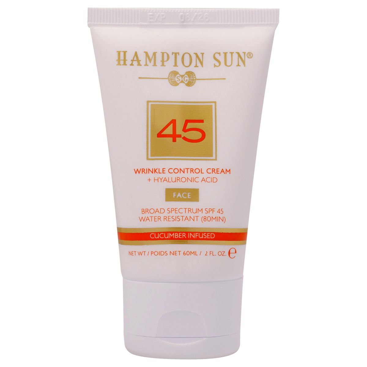 HAMPTON SUN - Crema Facial Antienvejecimiento SPF 45 60ml Hampton Sun.-