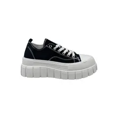 HERIEL - Zapatilla Negra Plataforma Mujer