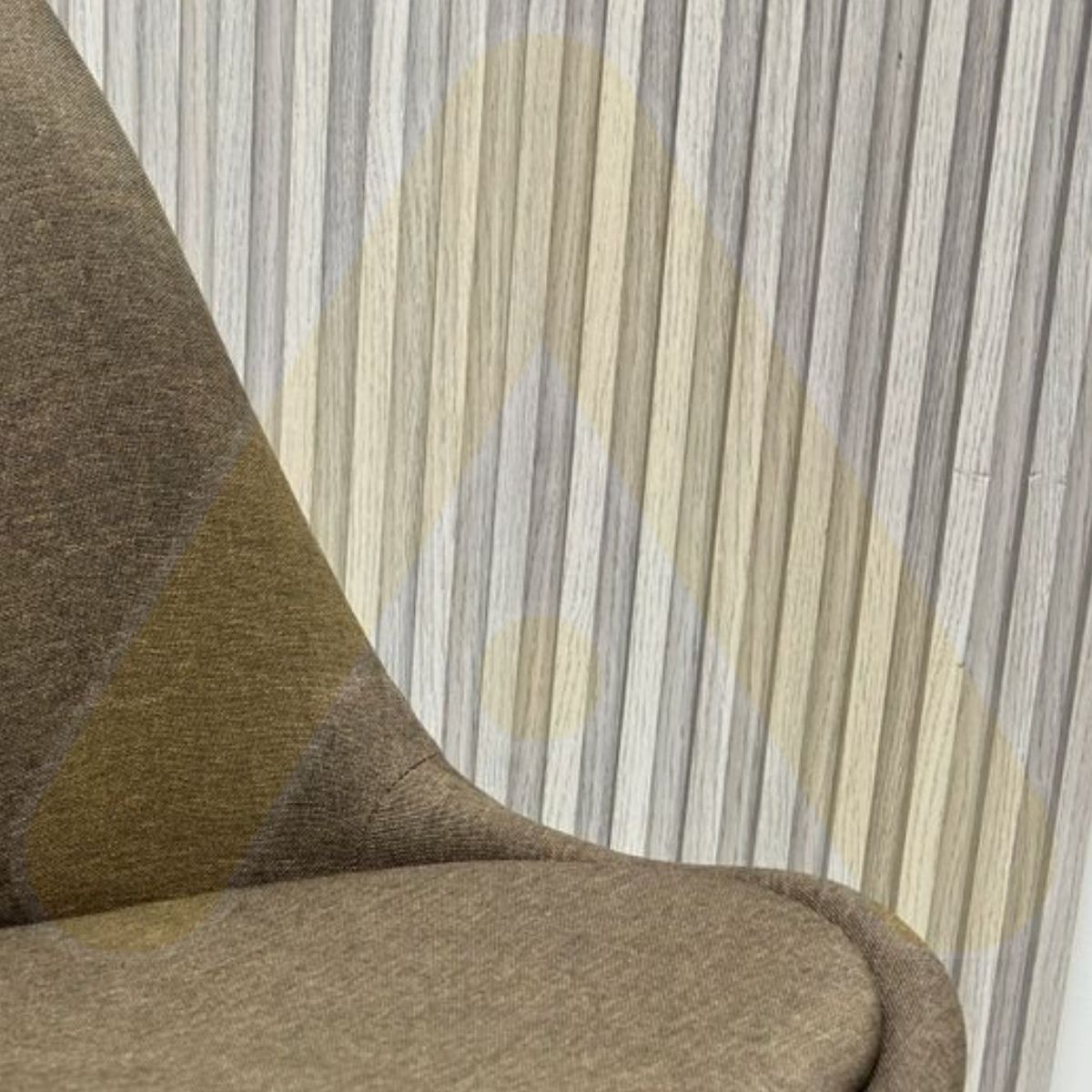 GENERICO - Pack 4 silla comedor Tulip Lino - Marrón