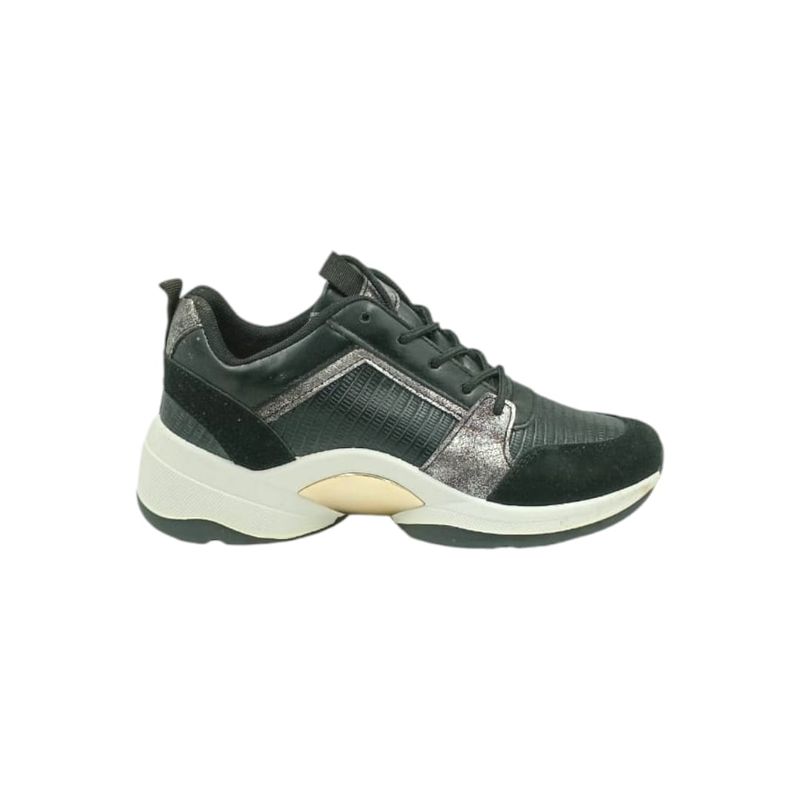 HERIEL - Zapatilla Negra Plataforma Mujer