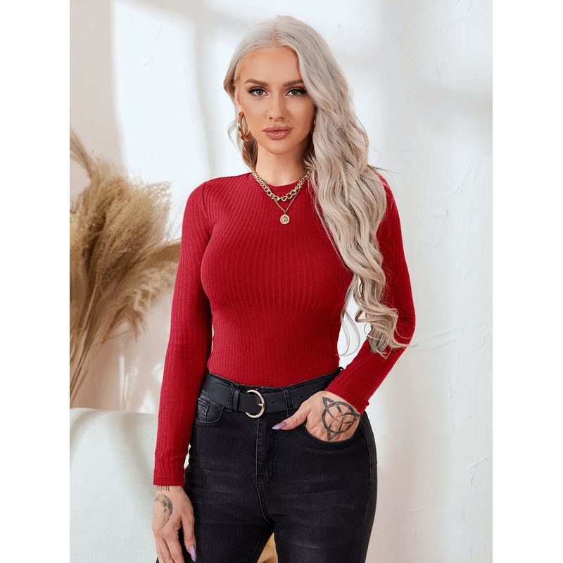 VARIOS - Camiseta Básica Trendy Rojo She Shines