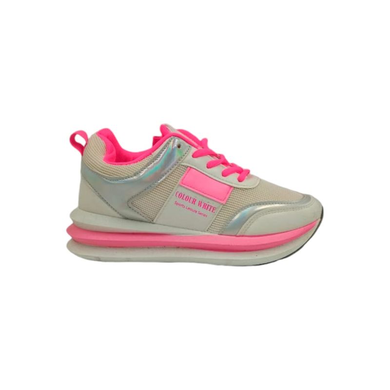 HERIEL - Zapatilla Rosa Neón Mujer