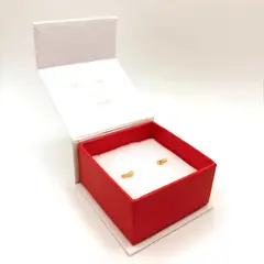 TIANA JOYAS - Aro de Hueso de Perrito de Plata 925 enchapados en Oro 18k