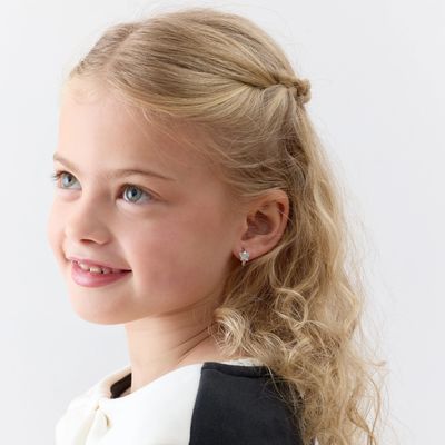 Imagen 2 del producto Aro Argollas de Mariposa con Circones de Plata 925