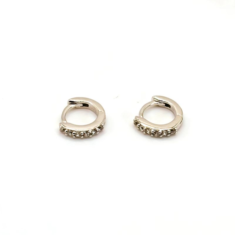 TIANA JOYAS - Aro Argollas con Circones de Plata 925