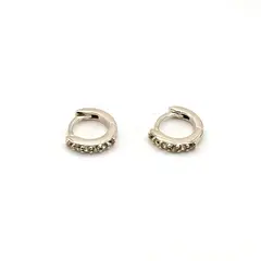 TIANA JOYAS - Aro Argollas con Circones de Plata 925