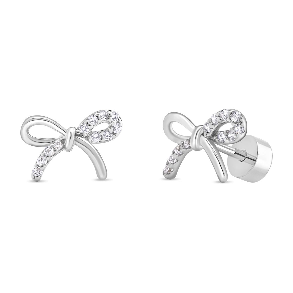 TIANA JOYAS - Aros de Cinta con Cirones de Plata 925