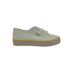HERIEL - Zapatilla Blanca Textil Mujer
