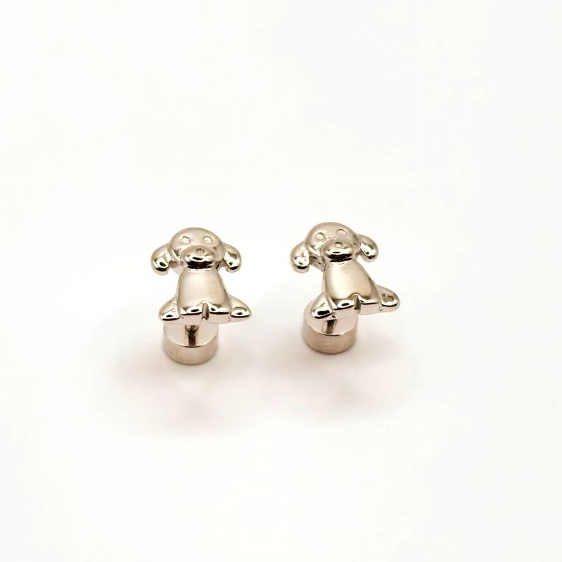 TIANA JOYAS - Aros de Perrito de Plata 925