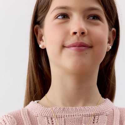 Imagen 2 del producto Aros de Perla Cultivada de 6mm de Plata 925