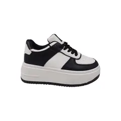 HERIEL - Zapatilla Negra Plataforma Mujer.