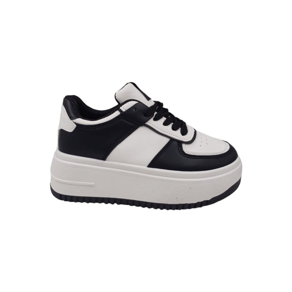 HERIEL - Zapatilla Negra Plataforma Mujer