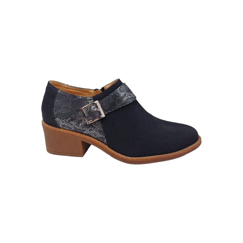HERIEL - Zapato Negro Taco Mujer