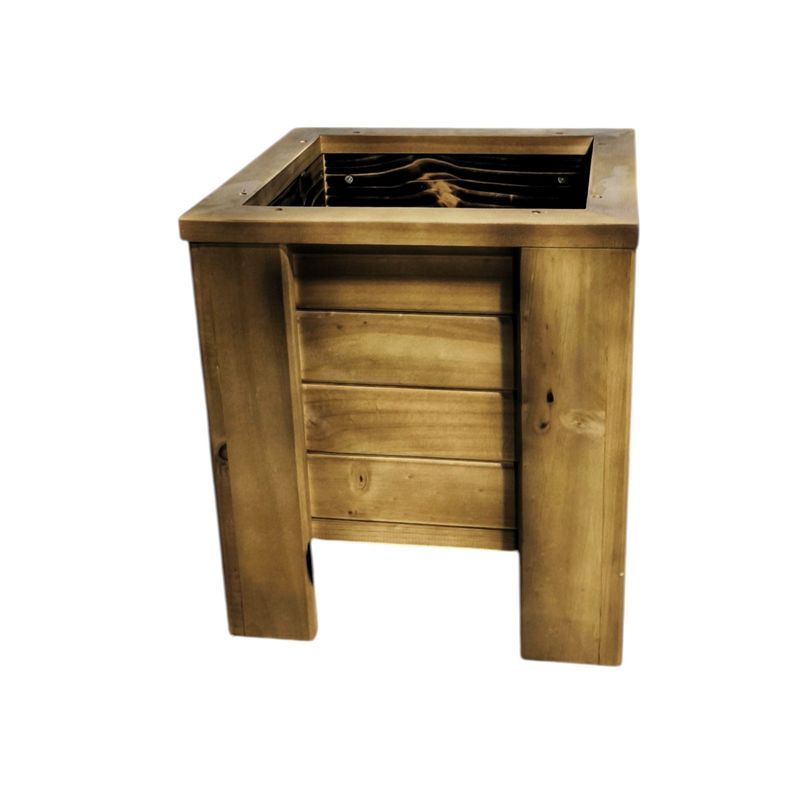 GENERICO - macetero de madera Roble 36x36x40
