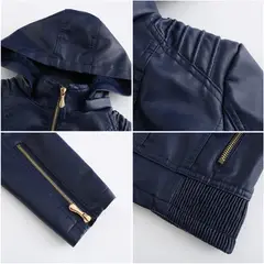 RURUTOTO - Chaqueta Mujer con capucha Negro.